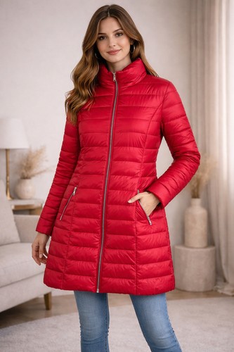 Neu steppmantel 44 rot - neu,