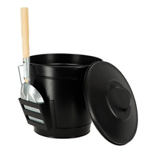 ***Esschert Grill Ascheeimer Kohleeimer Mülleimer mit Deckel + Schaufel ff288