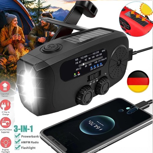 Notfall kurbelradio solar - notfall,