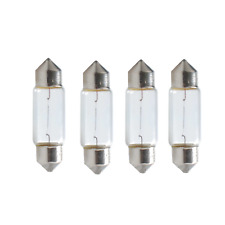 4 Stück Soffitten 12V 5W 11 x 31 mm C5W  Glühlampe Autolampen Glühbirne   T32b
