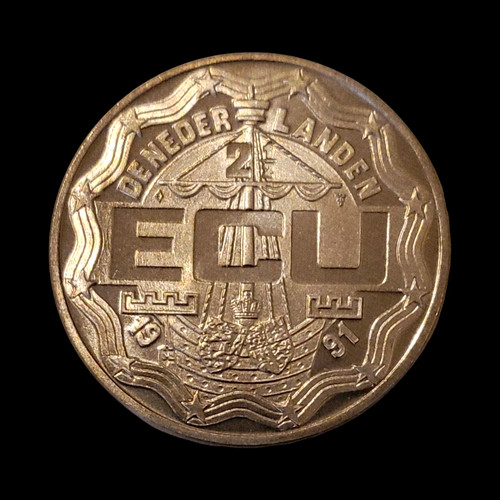 Niederlande ecu 1991 münze - ecu,
