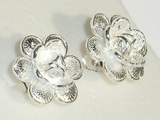 Silber Ohrstecker mit großen