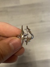 Y2k Ring Sterne Vintage silber