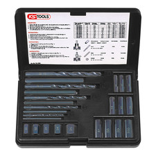 KS Tools Gewindeausdreh-Satz 25-teilig M5 - M16 Spezialstahl Kunststoffkoffer