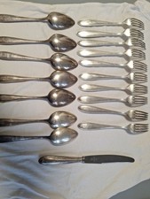 Vintage WMF versilbertes Besteck 90 – Perlrand Design (18 Teile)