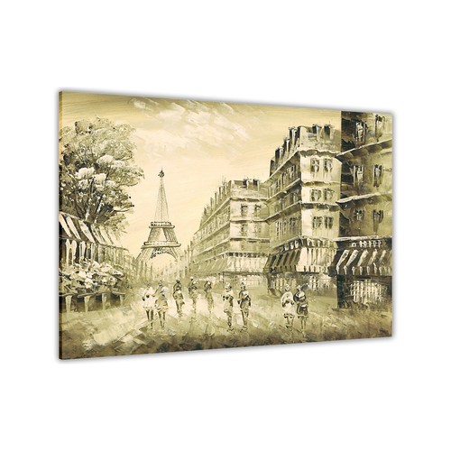 Paris 1950 sepia leinwand - paris,