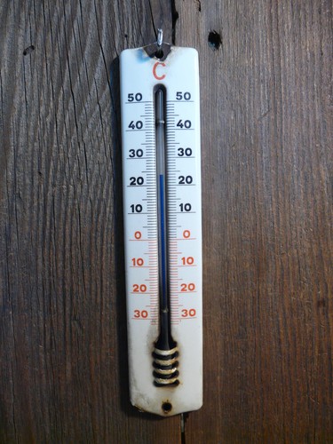 Thermometer emaille alt - , haus