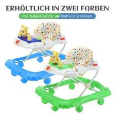 3in1 Faltbarer Lauflernwagen Höhenverstellbar Sitz-Steh Kleinkind Musikstuhl LED