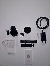 Smartwatch Motorola Moto 360 2. Gen Edelstahl 42mm Metall und Lederarmband