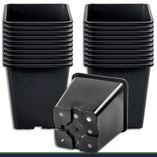 20 x Pflanztopf 11 L schwarz 25x25x26 cm Blumentopf Pflanzgefäß Blumenkübel