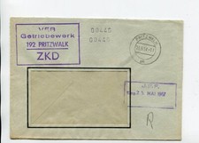 DDR Dienst ZKD Brief Pritzwalk