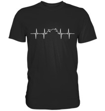 Motorrad Heartbeat EKG T-Shirt