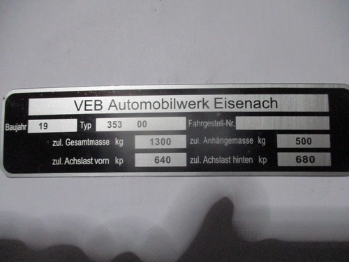 Ddr veb eisenach wartburg - ddr,