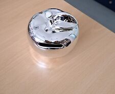 Spardose Apfel silberfarben