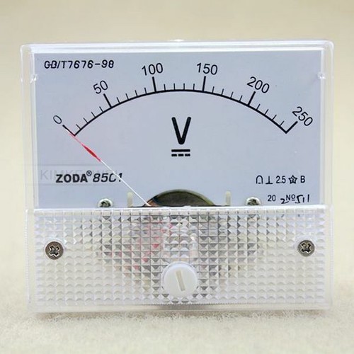 250v voltmeter analog - dc, 0-250v
