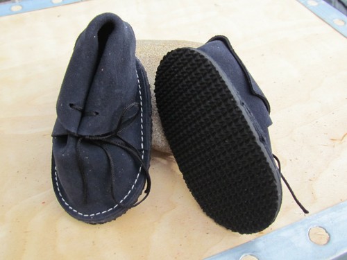 Puppenstiefel aus echtem - ,