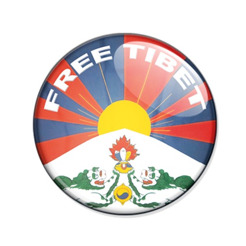 Abzeichen free tibet - abzeichen, peace