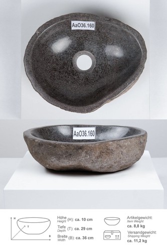 Aufsatzwaschbecken oval 30 - oval,