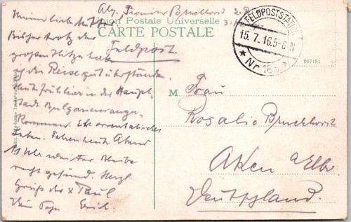 Germany 1916 feldpost - germany, apo