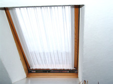 Weiß Scheibengardinen 1m