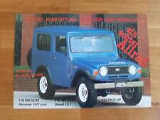 DAIHATSU Allrad Deluxe Ausstattung Wildcat F20/F50l - PROSPEKTBLATT (70/80iger)