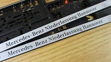 2x KFZ-Kennzeichenhalter Mercedes-Benz Hannover