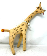 Giraffe mit Glasaugen mit Holzwolle gefüllt Spielzeug ALT 50cm
