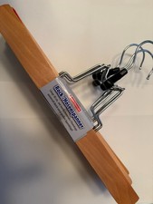 6 Hosenspanner aus Holz / Hosenklemmbügel / Kleiderbügel