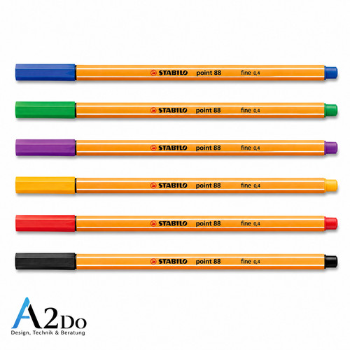 Stabilo point fineliner 4 - point, 0,4