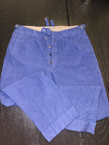 Ddr herren anzughose - anzughose, blau