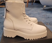 Plateau Stiefeletten von ZIGN, NEU mit Karton, White, Echtes Leder, Gr.38