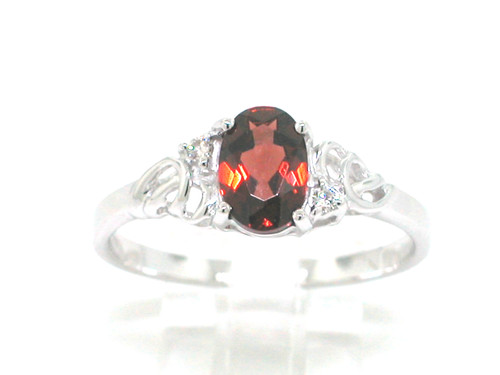 Granat ring 585 - granat,