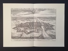 ELBING ELBLAG - KUPFERSTICH MERIAN 1644 - 43x30 cm !! - FAKSIMILE 1966 - TOP !!