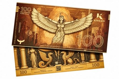 Goldschein 100 1 gramm - 100,