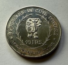 Francs 1966 elfenbeinküste - 10,