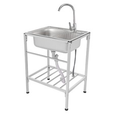 Multifunktionswaschtisch Gastrospüle Edelstahl Spültisch Waschtisch Spülbecken