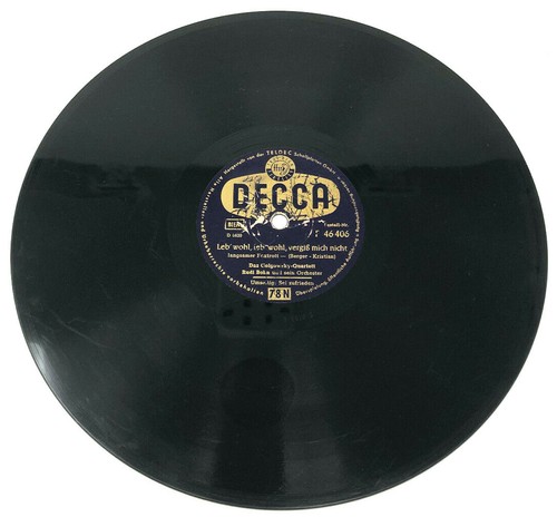 Schellackplatte decca f - 10",
