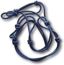 Knotenhalfter Kaltblut Halfter verstellbar Bodenarbeit, Horsemanship blau, braun
