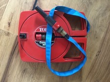 Vintage TORO Compact 200 Wasserschlauch Textil mit Aufroller 20m RAR Made in USA