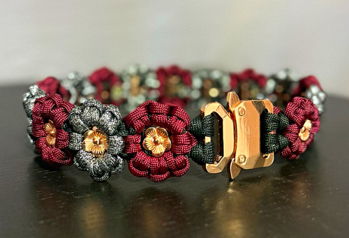 Paracord blumenhalsband hund - paracord,