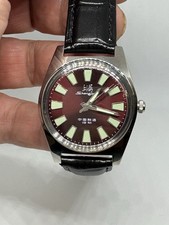 Shanghai 7120 36mm,Handaufzug, Rot, toller Vintage-Look