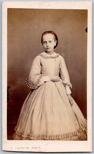 Cdv 1865 mädchen kleid mit - cdv,