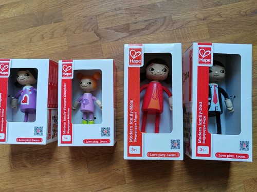 Hape biegepuppen familie ovp - hape,