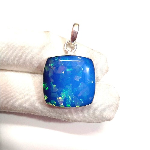 Handgefertigter blauer opal - blauer,