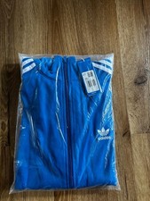 TOP ADIDAS FIREBIRD JACKE TT BLAU WEIß BLUE WHITE GR. M NICHT GETRAGEN