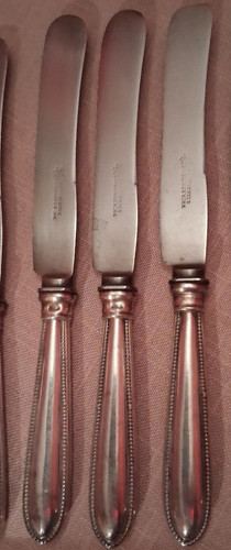 Messer 60er silberauflage - messer,,