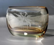 LBS Böhmische Glas Vase