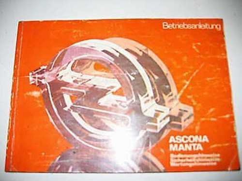 Betriebsanleitung opel ascona - betriebsanleitung,