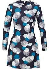 Damen Bade Shirt-Badekappe schnelltrocknend mit UV-Schutz Gr. 36 Dunkelblau Neu