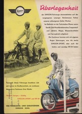 DDR-Fachzeitschrift mit Bild Simson Suhl KR 50 Schwalbe + ERSTE TRABANT-Werbung